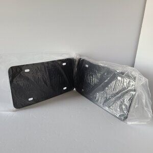 GOODYEAR GY003799 BLACK RUBBER LICENSE PLATE FRAME SET OF 2PACK CAR/TRUCK HOLDER